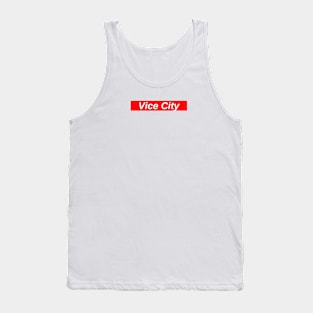 Vice City // Red Box Logo Tank Top